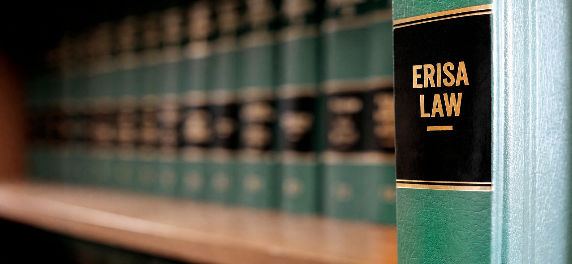 erisa law books on a bookshelf